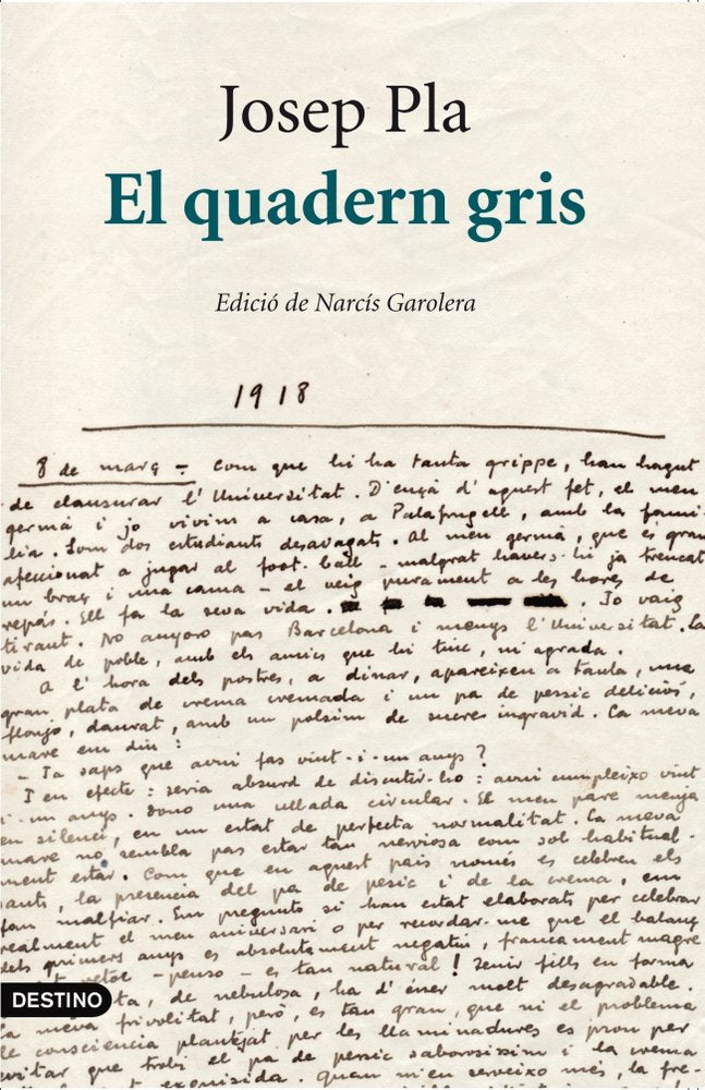 El quadern gris, de Pla, Josep | portada del libro