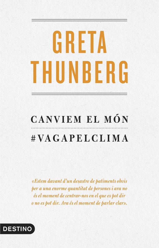 Canviem el món, de Thunberg, Greta | portada del libro