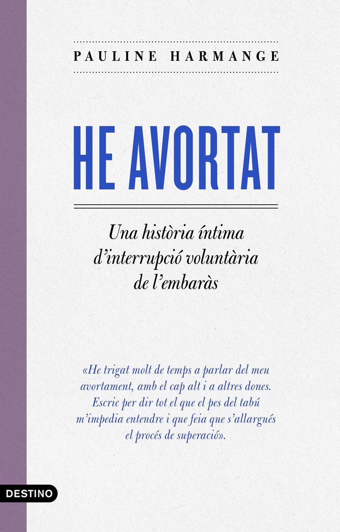 HE AVORTAT, de HARMANGE, PAULINE | portada del libro