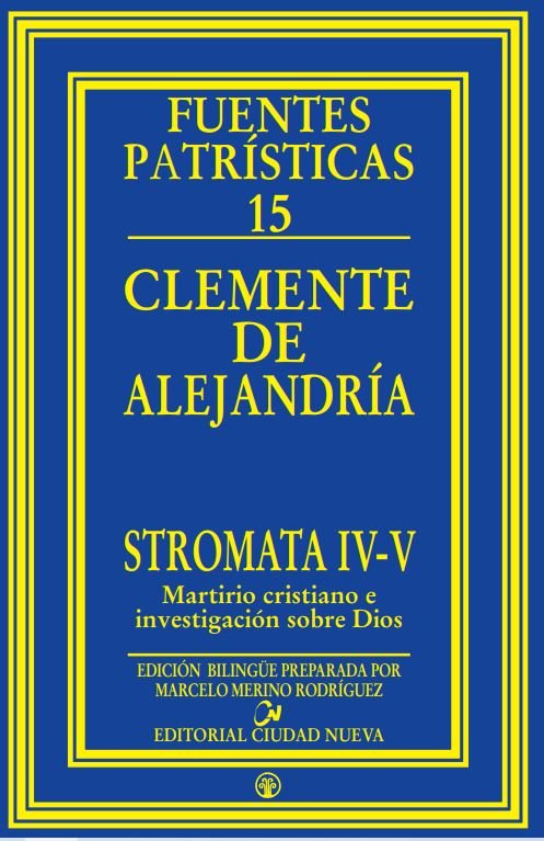 Stromata IV-V, de Clemente de Alejandría | portada del libro