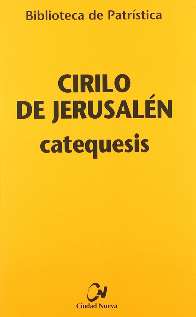 Catequesis, de Cirilo de Jerusalén | portada del libro