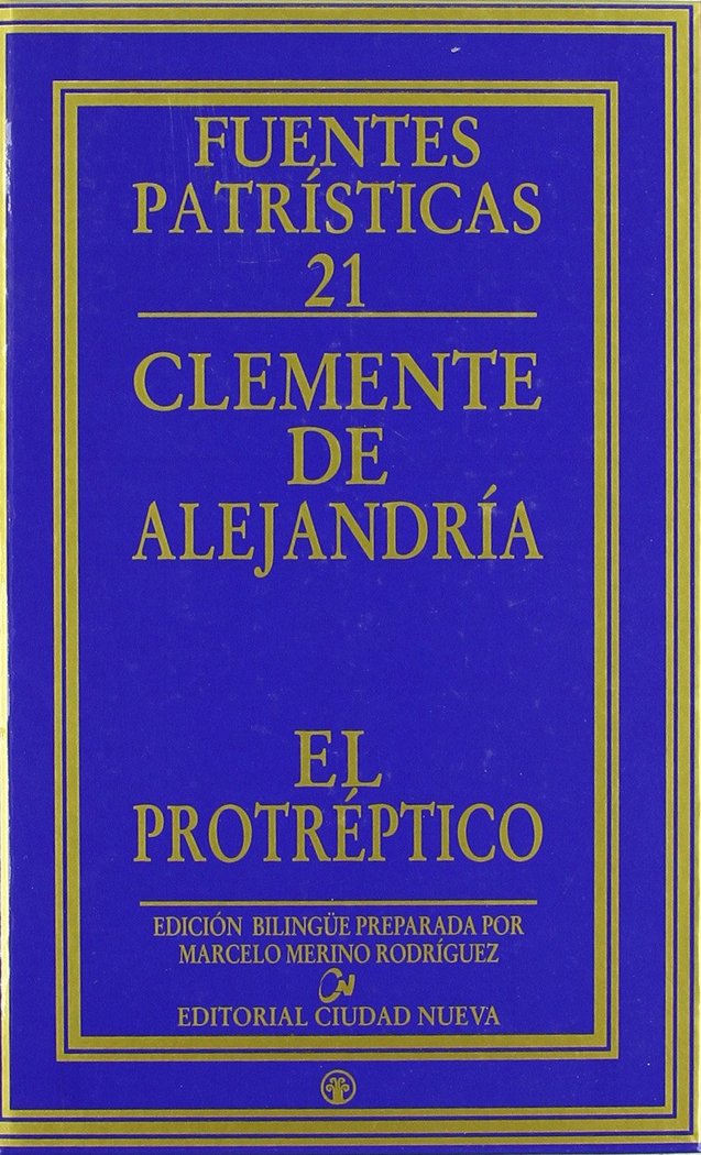 Protréptico, de Clemente de Alejandría | portada del libro