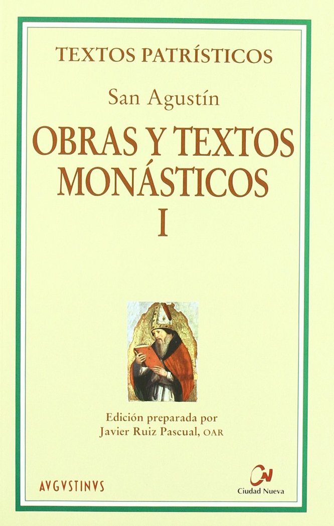 Obras y textos monásticos I, de Agustín de Hipona | portada del libro