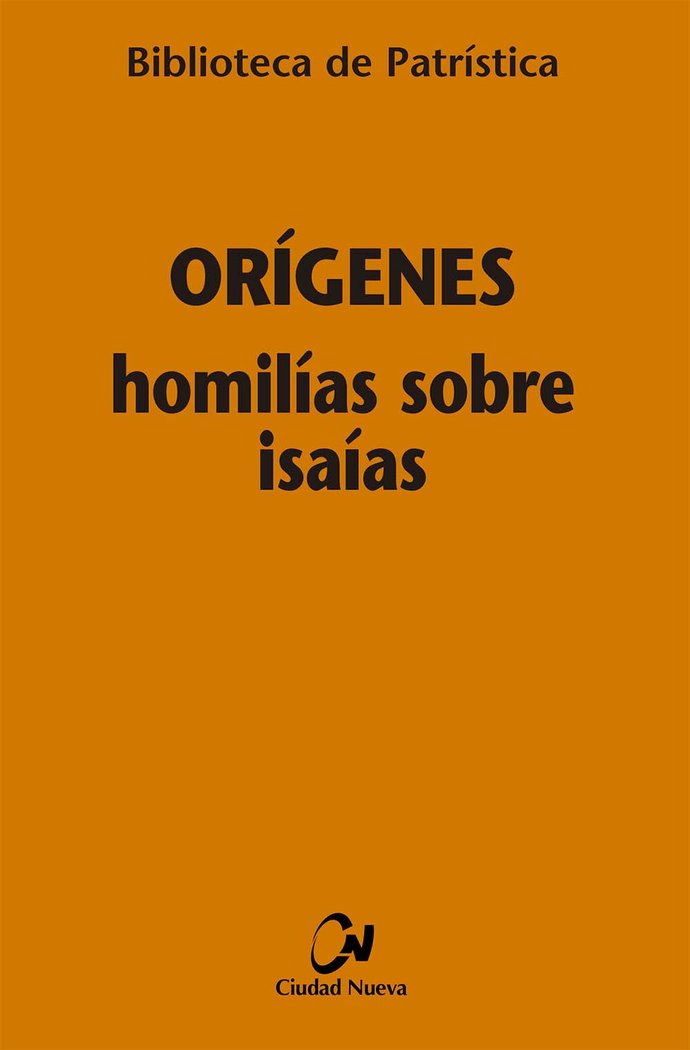 Homilías sobre Isaías, de Orígenes | portada del libro