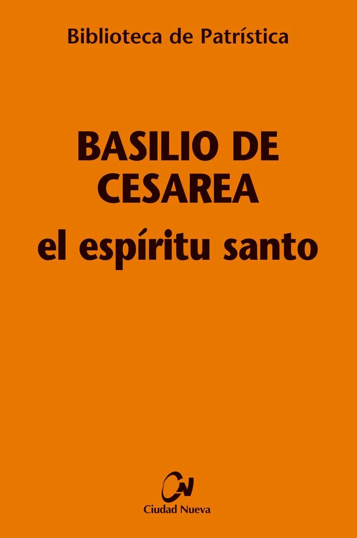 El Espíritu Santo, de Basilio de Cesarea | portada del libro