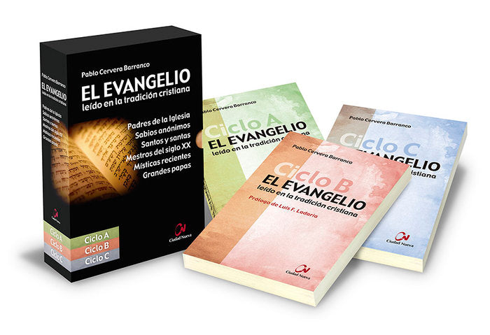 Estuche Trilogía Evangelio leído en la tradición cristiana, de Cervera Barranco, Pablo | portada del libro