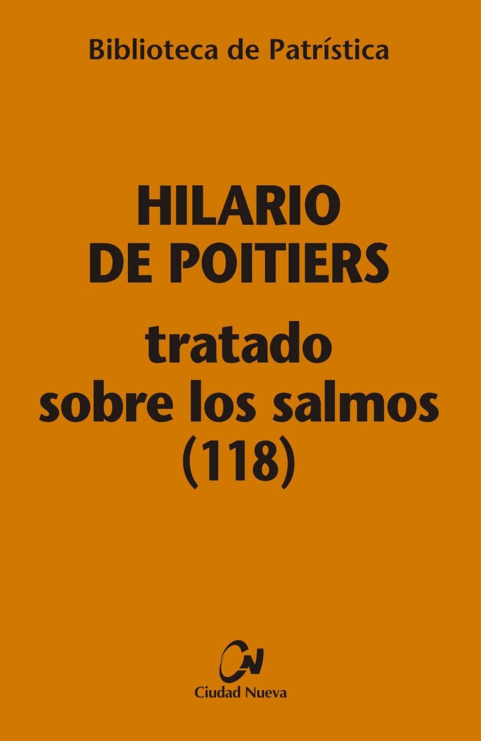 Tratado sobre los Salmos (118) [Bpa, 113], de Hilario de Poitiers | portada del libro