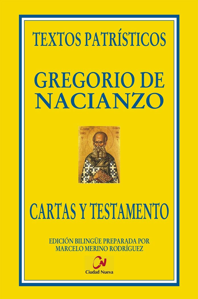 Cartas y testamento, de GREGORIO NACIANCENO | portada del libro