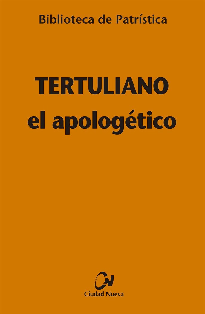 EL APOLOGETICO, de TERTULIANO | portada del libro