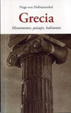 GRECIA, de Hugo von Hofmannsthal | portada del libro