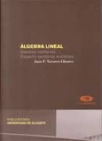 Álgebra lineal, de JUAN F. NAVARRO LLINARES | portada del libro