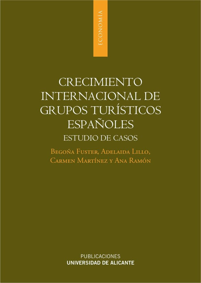 Crecimiento internacional de grupos turísticos españoles, de Fuster García | portada del libro