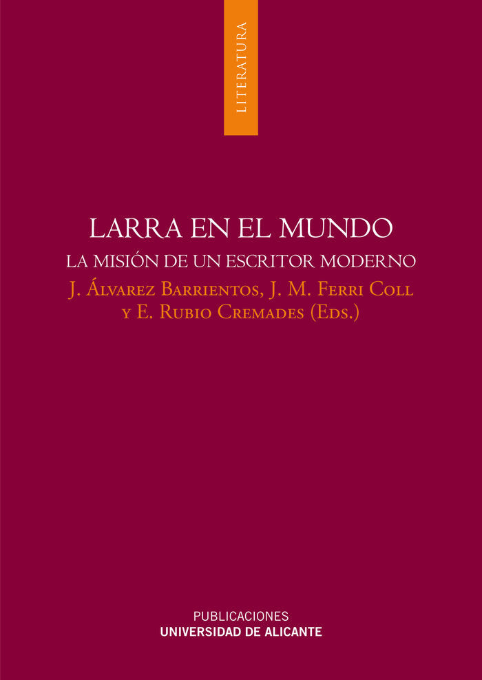 Larra en el mundo, de Álvarez Barrientos | portada del libro