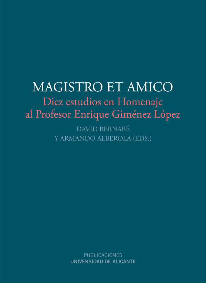 Magistro et amico, de Alberola Roma | portada del libro