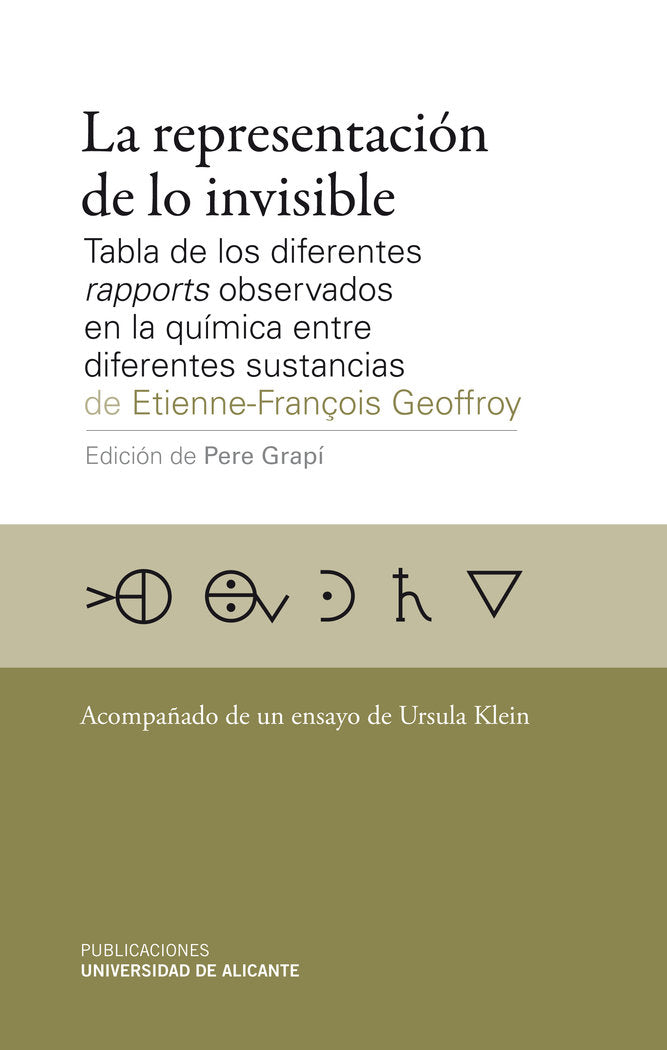 La representación de lo invisible, de Geoffroy | portada del libro