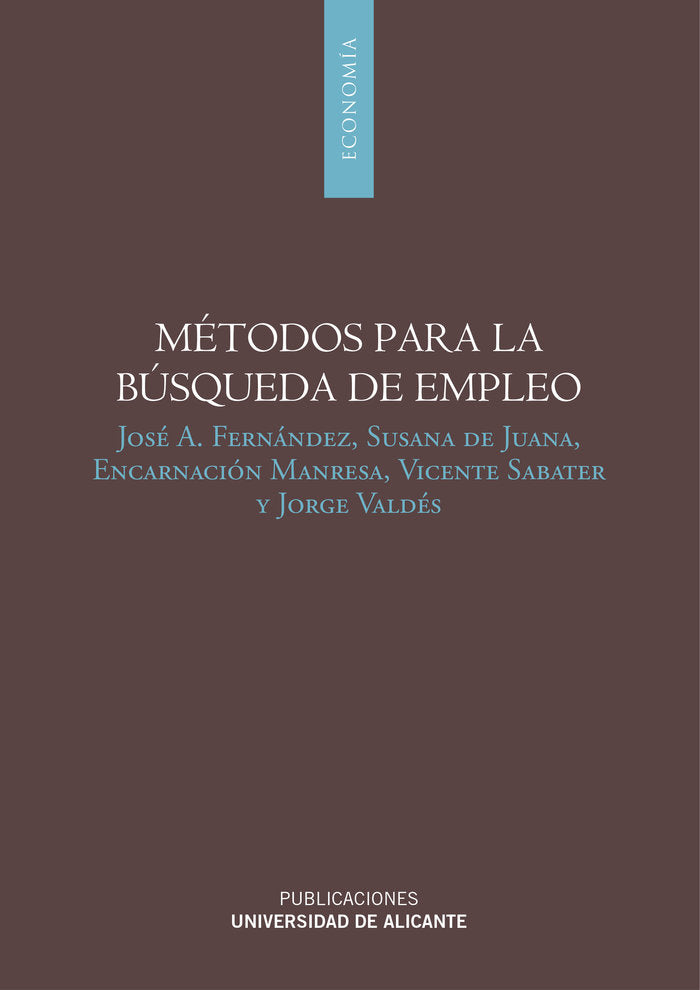 Métodos para la búsqueda de empleo, de Fernández Sánchez, José Antonio | portada del libro