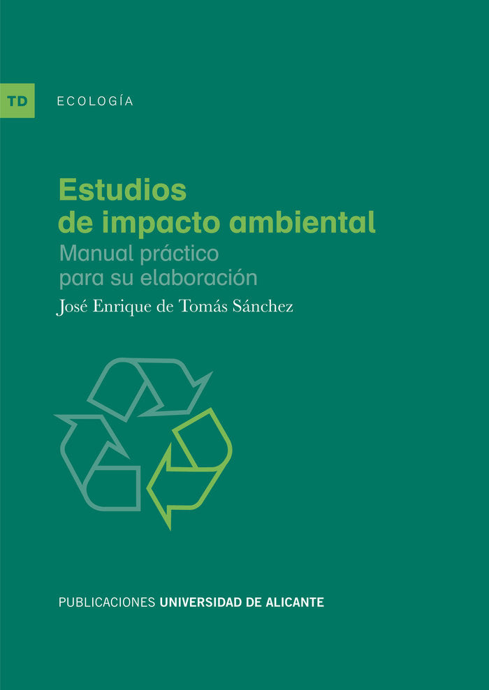 Estudios de impacto ambiental, de De Tomás Sánchez | portada del libro