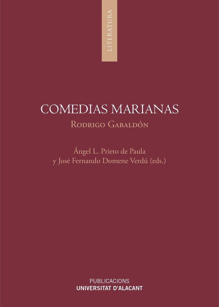 Comedias marianas, de Gabaldón, Rodrigo | portada del libro