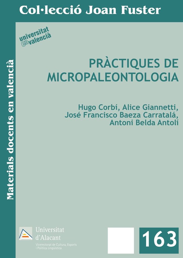 Pràctiques de Micropaleontologia, de Corbi Sevila | portada del libro