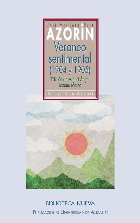 Veraneo sentimental (1904 y 1905), de Martínez Ruiz, José | portada del libro