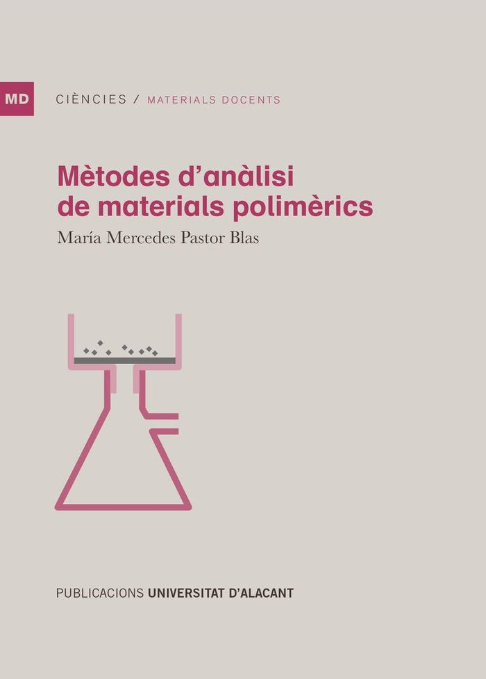 Mètodes d'anàlisi de materials polimèrics, de Pastor Blas, María Mercedes | portada del libro