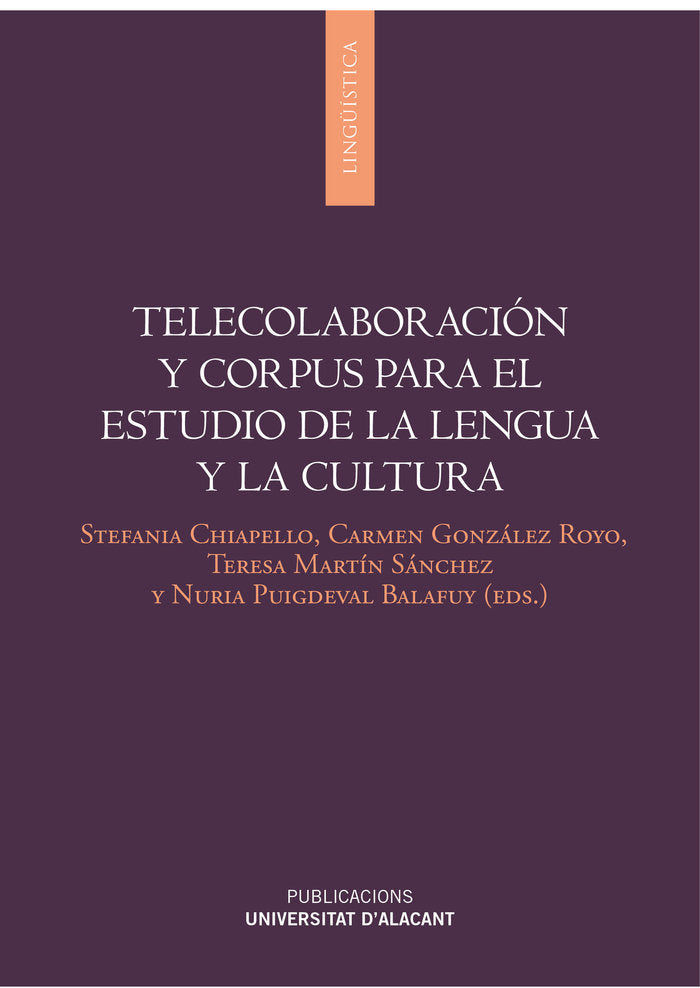 Telecolaboración y corpus para el estudio de lengua y cultura, de Chiapello, Stefania | portada del libro