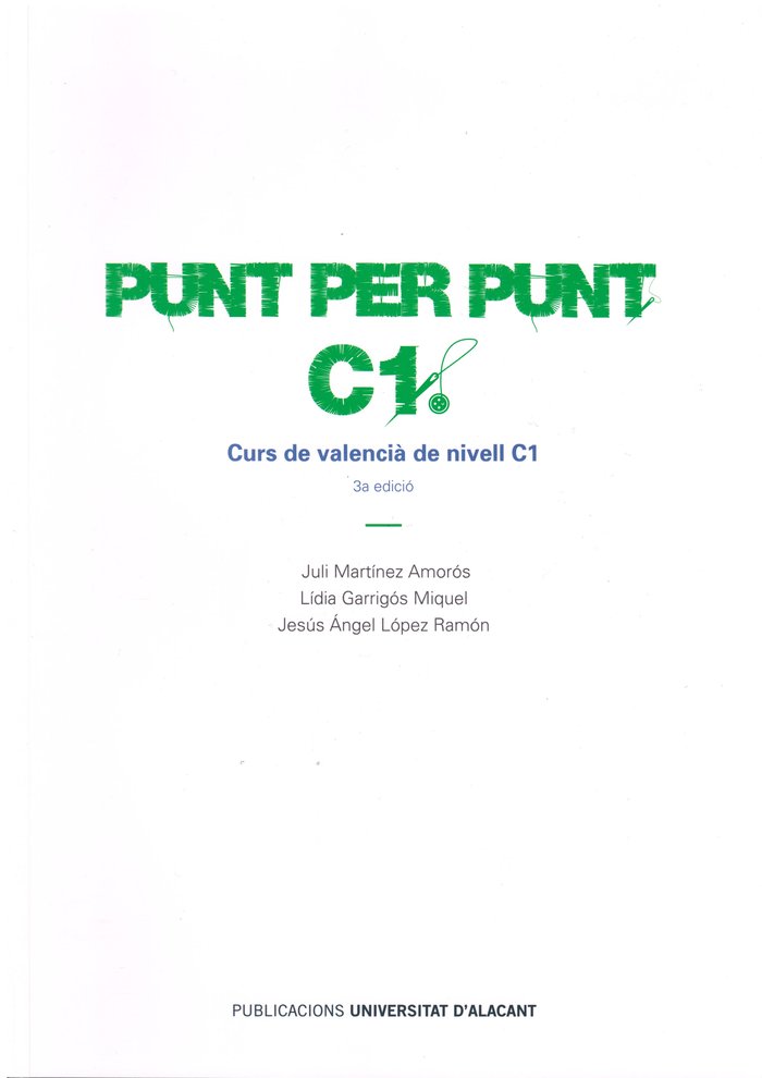 Punt per punt. C1, de Martínez Amorós, Juli | portada del libro