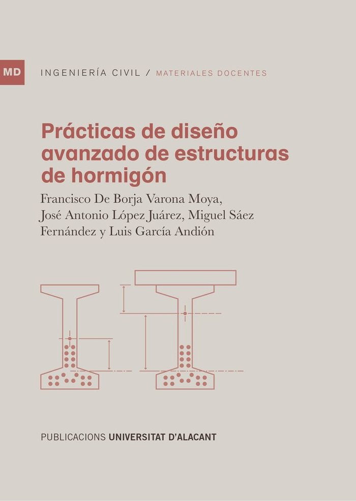 Prácticas de diseño avanzado de estructuras de hormigón, de Varona Moya | portada del libro