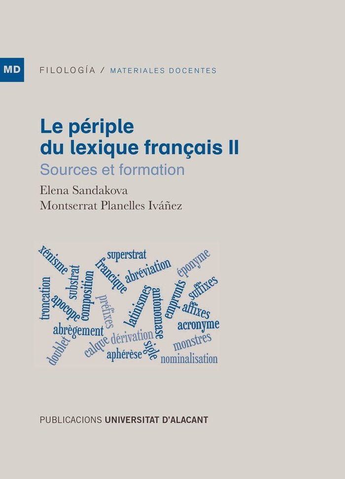 Le périple du lexique français II, de Sandakova, Elena | portada del libro