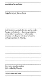 Arquitectura in-dependiente, de JOSE MARIA TORRES NADAL | portada del libro