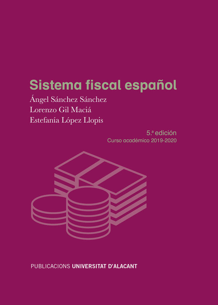 Sistema fiscal español, de Sánchez Sánchez | portada del libro