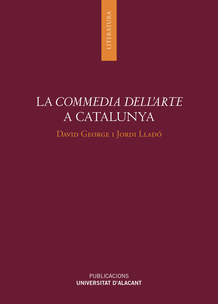 La commedia dell'arte a Catalunya, de George, David | portada del libro