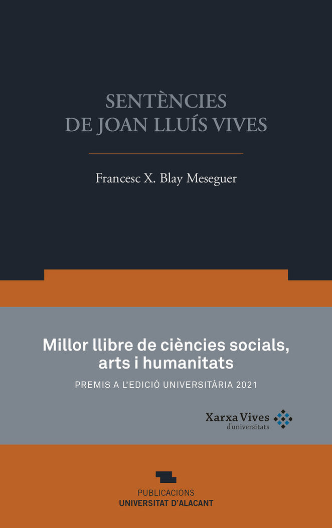Sentències de Joan Lluís Vives, de Blay Meseguer Francesc-Xavier | portada del libro