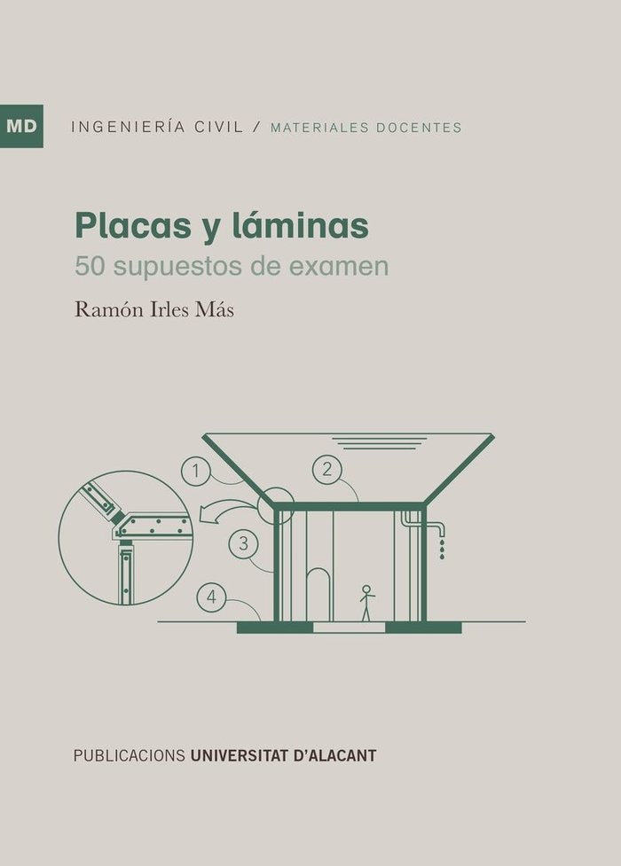 Placas y láminas. 50 supuestos de examen, de Irles Mas, Ramón | portada del libro