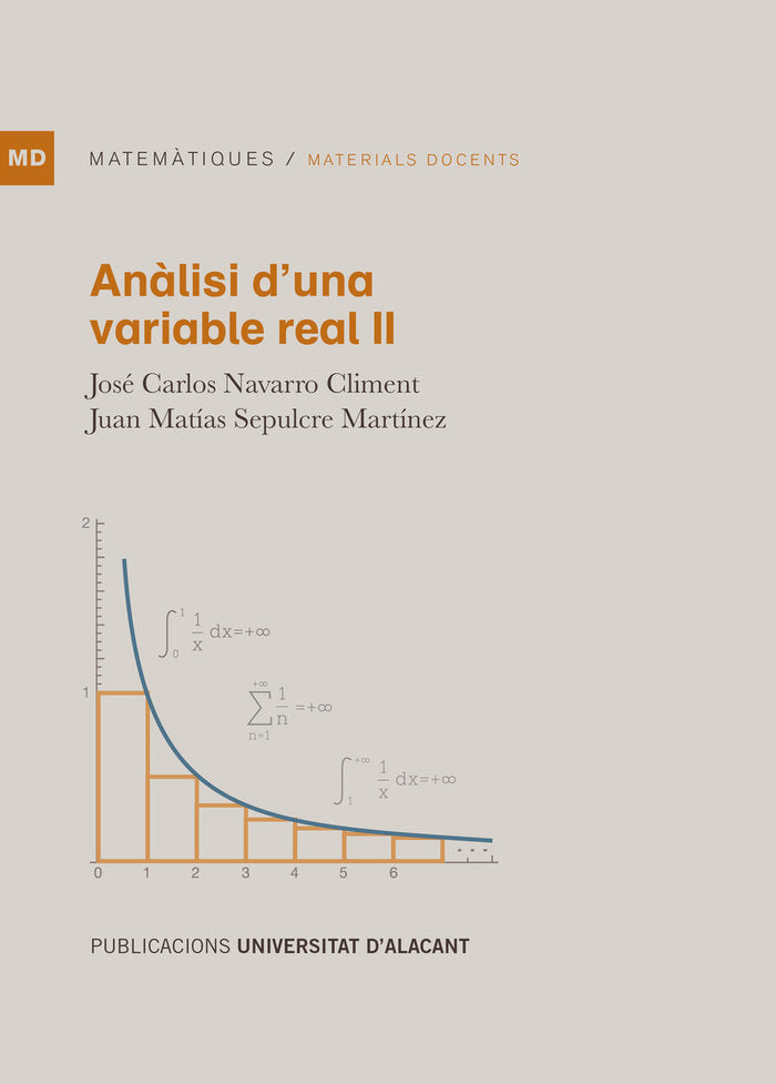 ANALISI DUNA VARIABLE REAL II, de SEPULCRE MARTINEZ, JUAN MATIAS | portada del libro