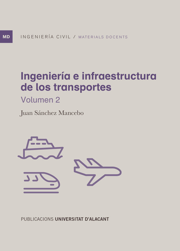INGENIERIA E INFRAESTRUCTURA DE LOS TRANSPORTES, de SANCHEZ MANCEBO, JUAN | portada del libro
