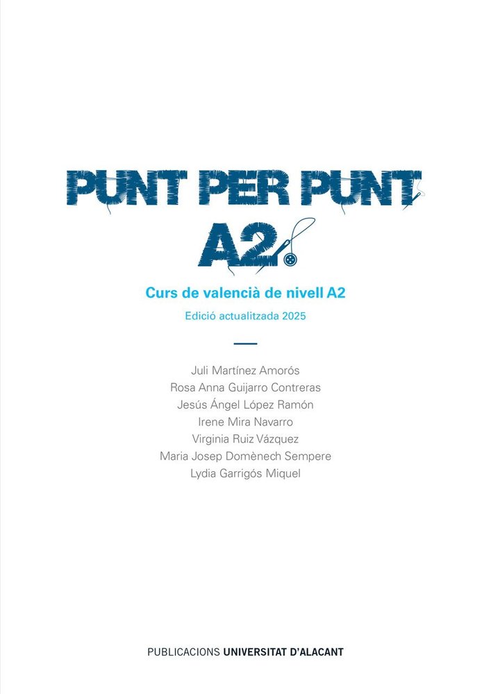 PUNT PER PUNT A2, de MARTINEZ AMOROS, JULI | portada del libro