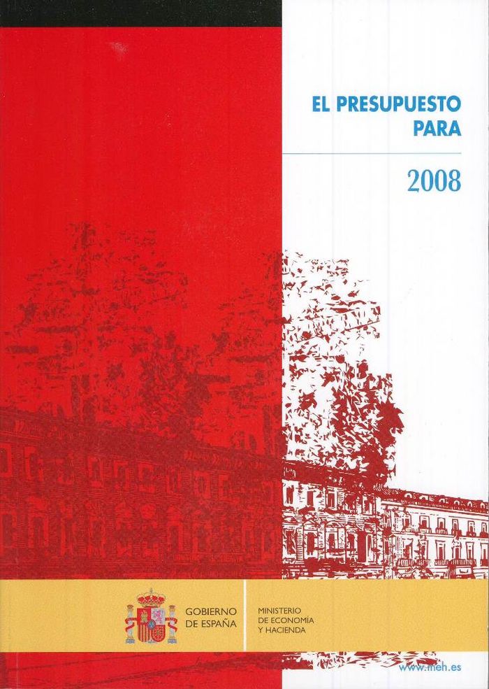El presupuesto para 2008 | portada del libro