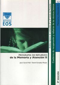Memoria y Atención II, de García Vidal, Jesús | portada del libro