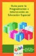 Guía para la Programación e Intervención en Educación Especial, de García Vidal | portada del libro