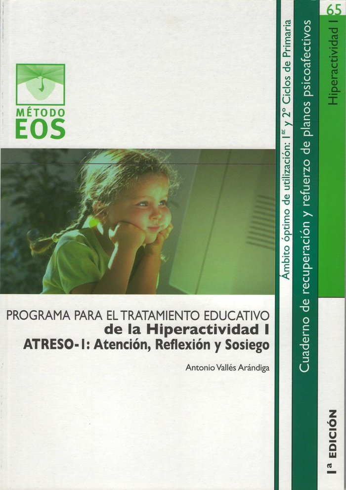 Tratamiento Educativo de la Hiperactividad I, de Vallés Arándiga, Antonio | portada del libro