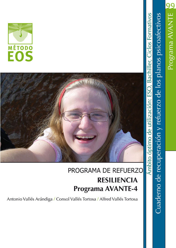 Programa de Refuerzo. Resiliencia. Programa AVANTE-IV, de Vallés Arándiga, Antonio | portada del libro