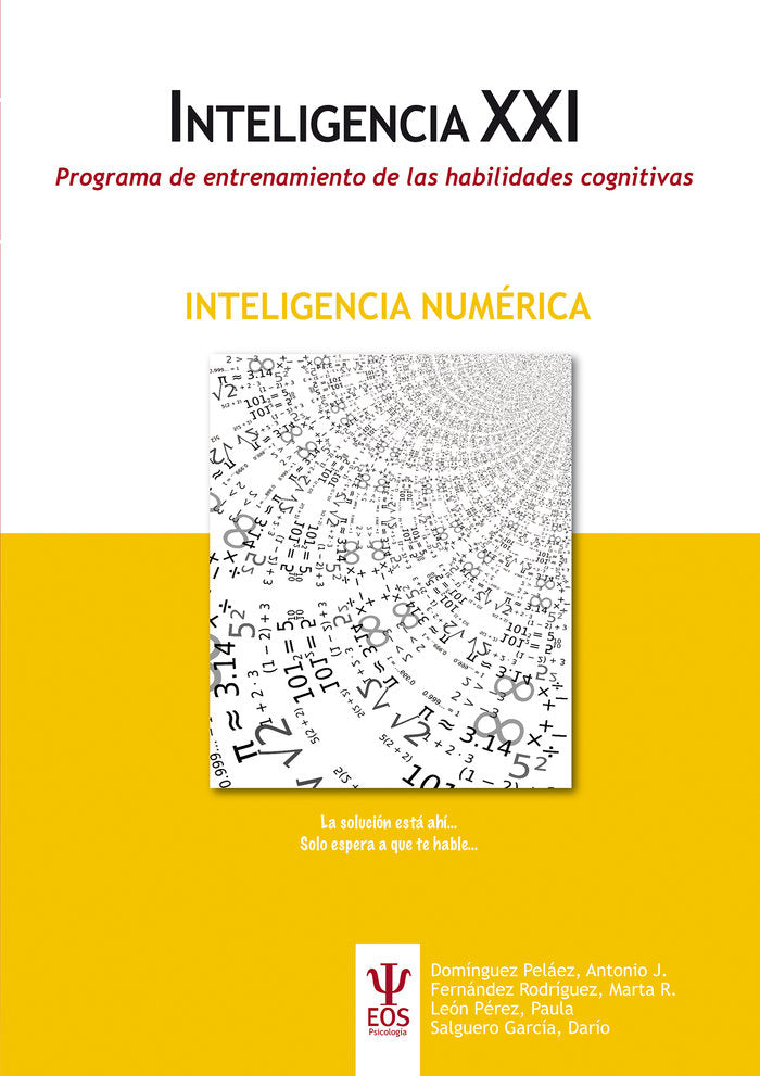 Programa de Entrenamiento de habilidades Cognitivas. INTELIGENCIA NUMÉRICA, de Antonio J., Domínguez Peláez | portada del lib