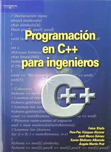 Programación en C++ para ingenieros, de MARCO GOMEZ | portada del libro