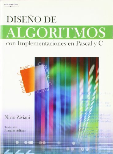 Diseño de algoritmos con implementaciones en Pascal y C, de ADIEGO RODRIGUEZ, JOAQUIN | portada del libro