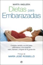 DIETAS PARA EMBARAZADAS, de Marta Anguera | portada del libro
