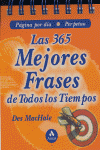 365 MEJORES FRASES DE TODOS LOS TIEMPOS,LAS | portada del libro