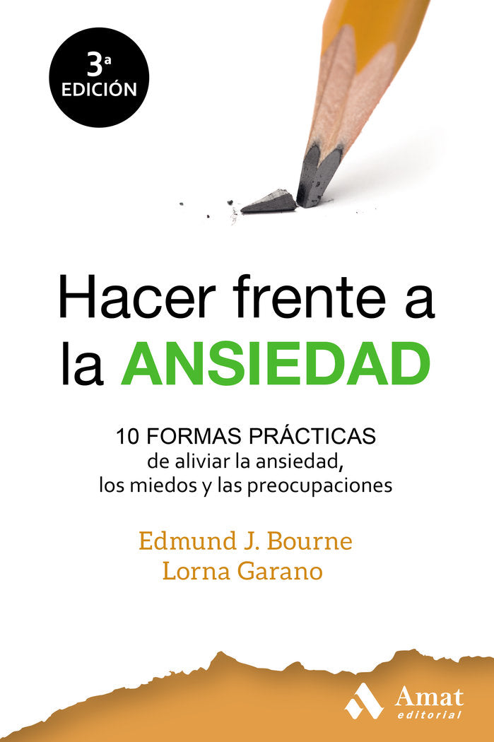 Hacer frente a la ansiedad, de Edmund Bourne | portada del libro