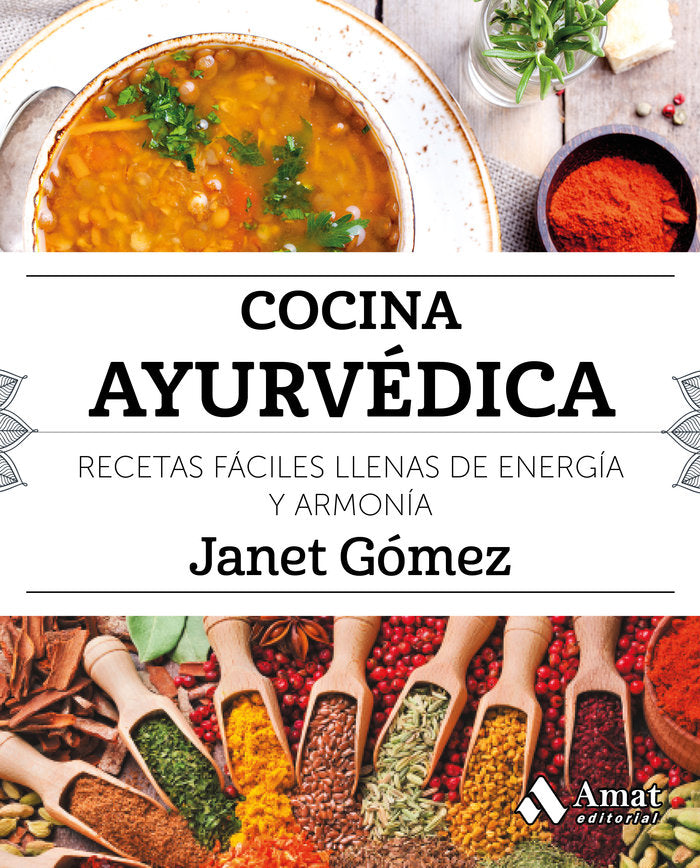 Cocina ayurvédica, de Gómez, Janet | portada del libro