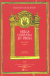 Obras completas en prosa. Volumen I, Tomo II: Obras satírico-morales (continuación)., de Quevedo, Francisco de | portada del 